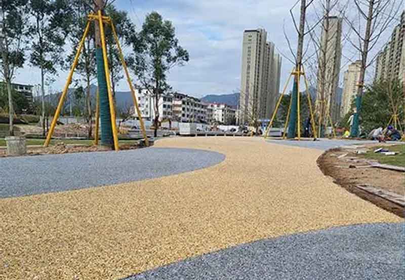 透水露骨料路面