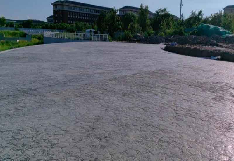 天津静海区中医药大学新校区雨花石压花地坪1200平